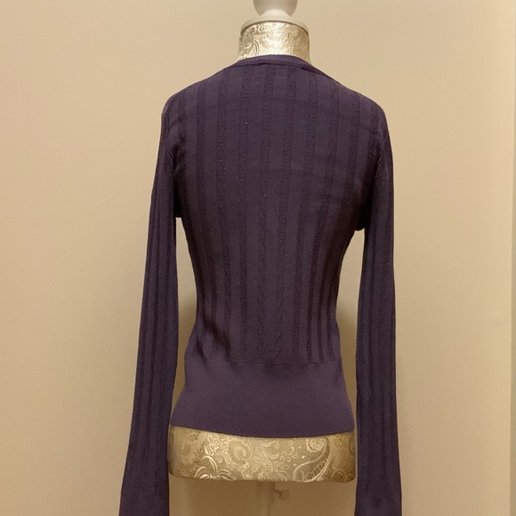 WHBM Purple Cardigan with Matching Camisole (Reversible) (Sz. XS, XXS) - Picture 4 of 10